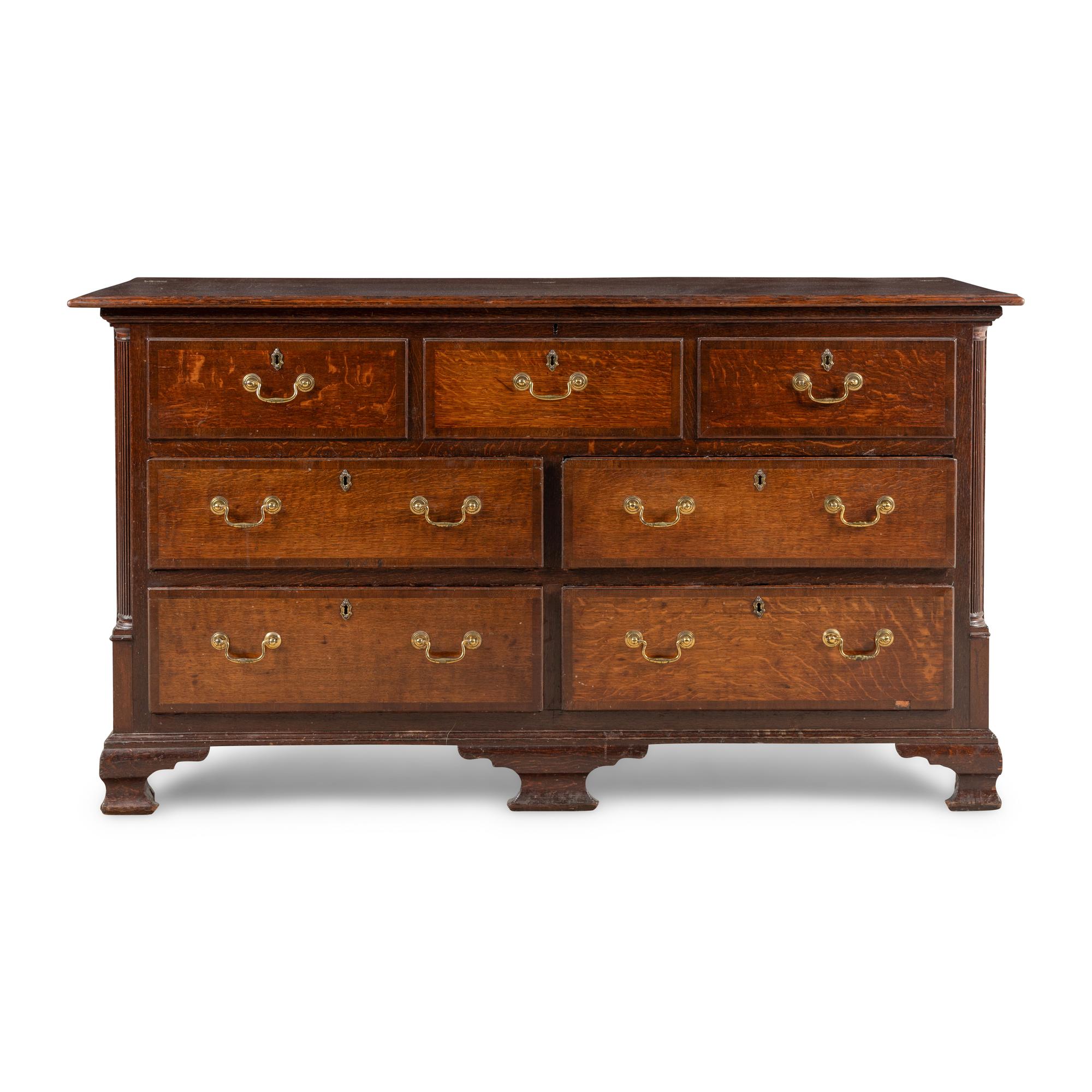 An English Oak Mule Chest