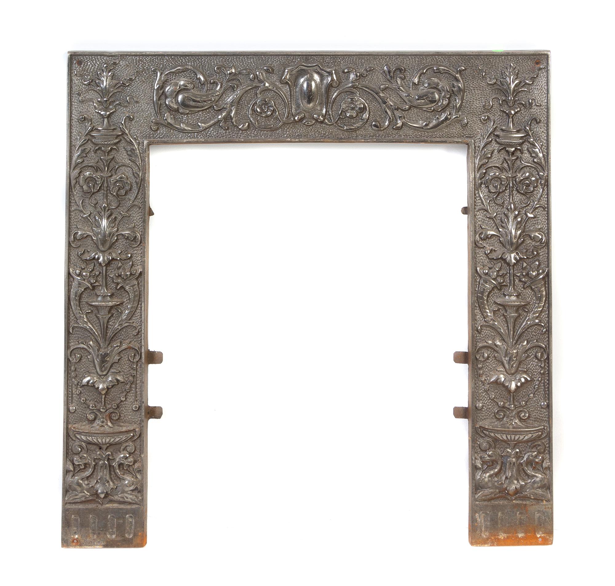 A Cast Iron Fireplace Back Height 30 1/2 inches. — 19TH/20TH CENTURY