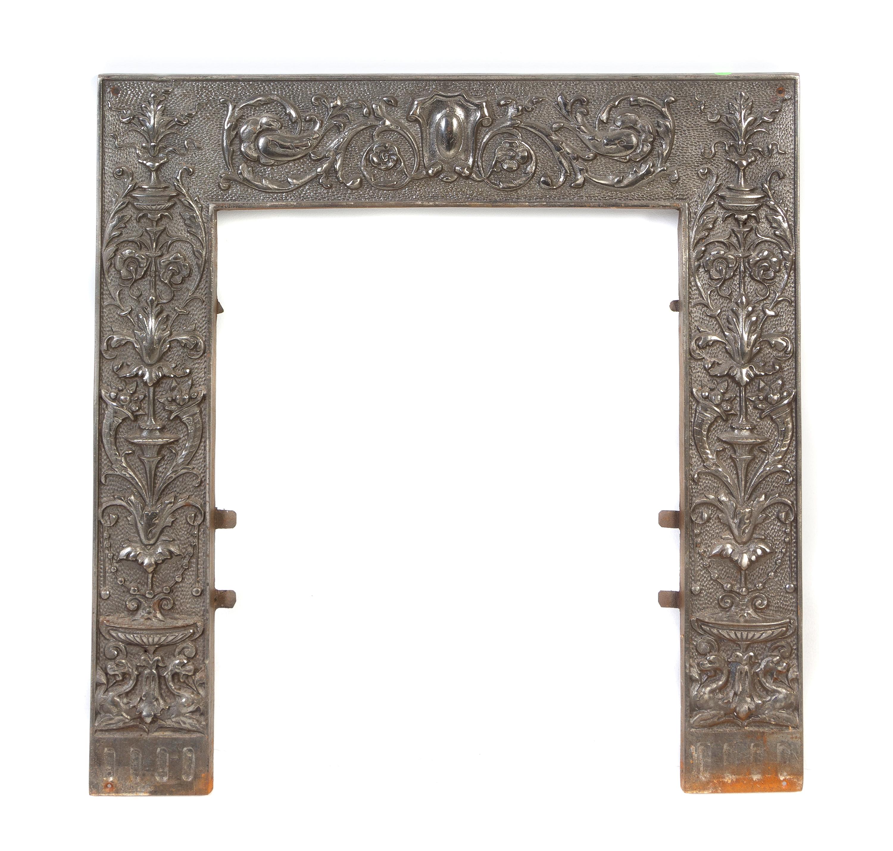 A Cast Iron Fireplace Back Height 30 1/2 inches. — 19TH/20TH CENTURY