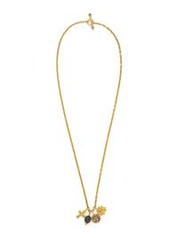 ELIZABETH LOCKE, YELLOW GOLD NECKLACE AND CHARMS