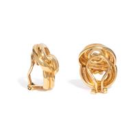 VERDURA, YELLOW GOLD CLIP EARRINGS