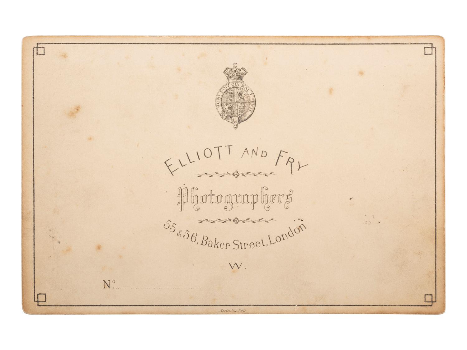 [WILD WEST SHOWS]. ELLIOTT & FRY, photographers. Indian Warriors and Tepees, Buffalo Bill's Wild West. London, ca 1887.