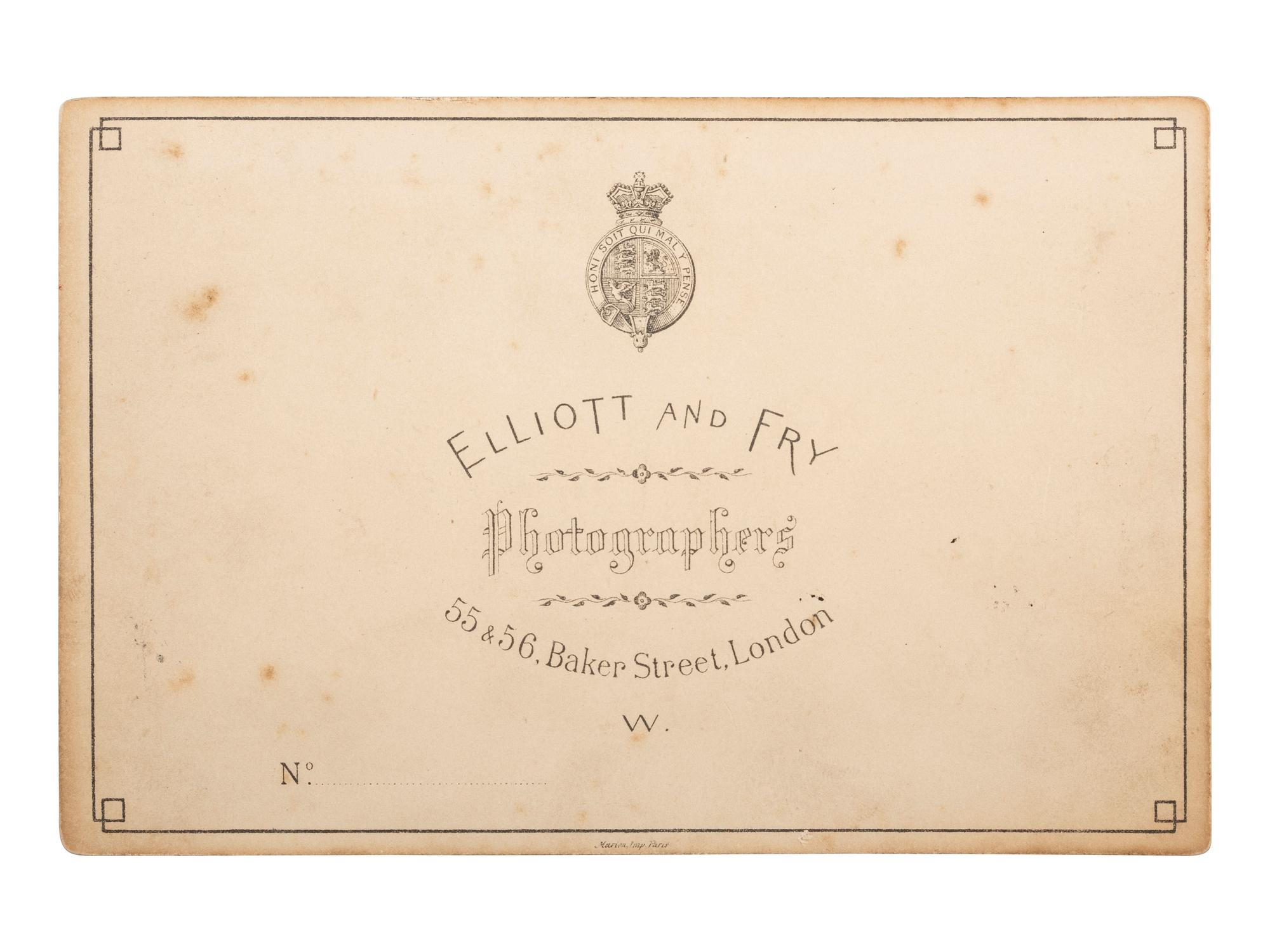[WILD WEST SHOWS]. ELLIOTT & FRY, photographers. Indian Warriors and Tepees, Buffalo Bill's Wild West. London, ca 1887.