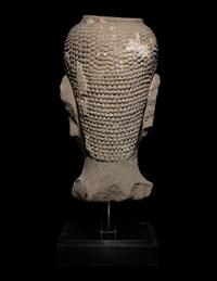 A Thai Sandstone Head of Buddha
