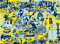 John Himmelfarb, (American, b. 1946), What they Were, Regression, Whirled Map, and Actually Doing