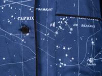 CHRISTIAN DIOR, ASTROLOGY-PRINT SILK TWILL PAJAMA ENSEMBLE