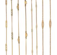 COLLECTION OF YELLOW GOLD NECKLACES
