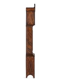 A Federal Grain-Paint Decorated Tall Case Clock