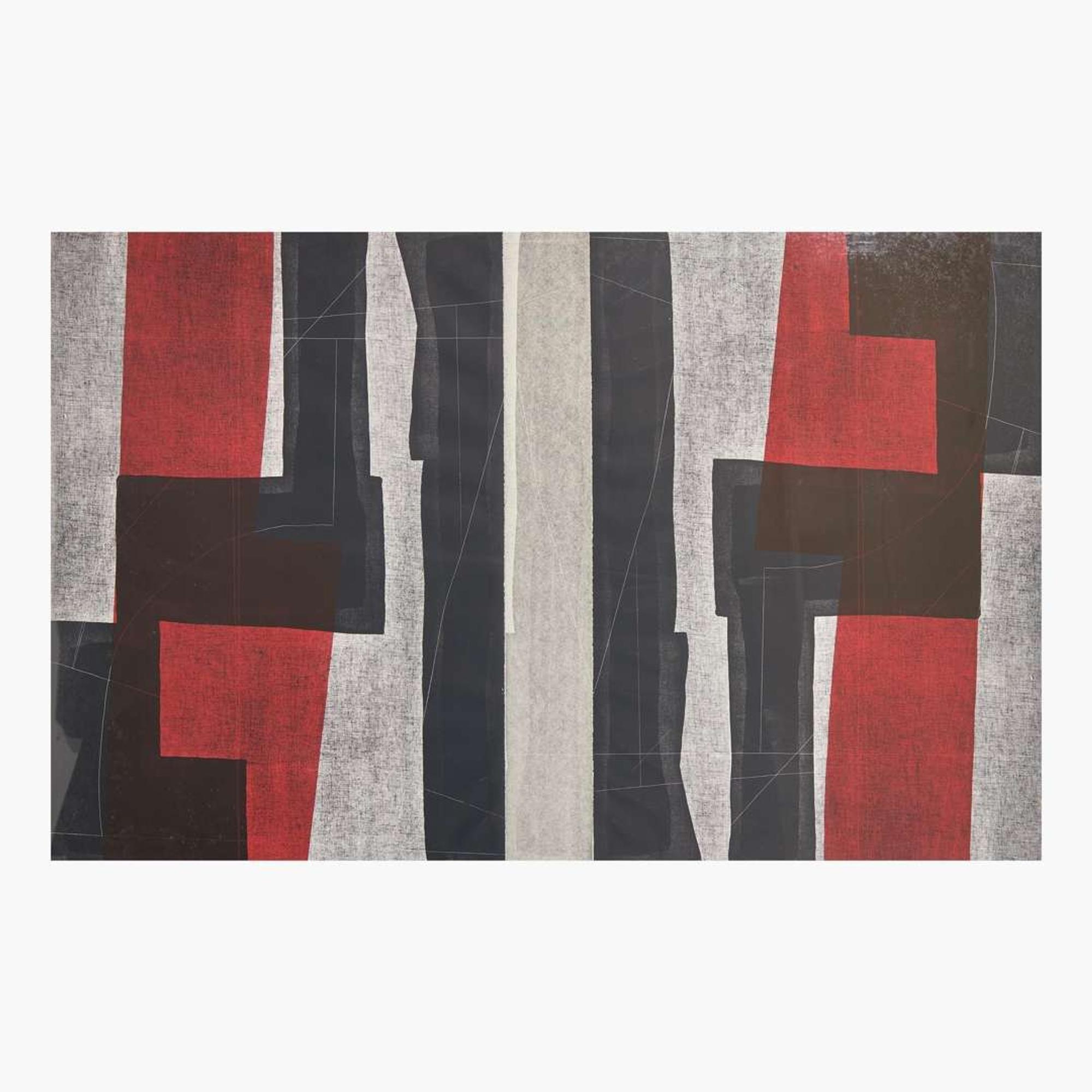 Louise Nevelson (American, 1899-1988) Untitled T-2176 & 2176A from the Double Imagery series