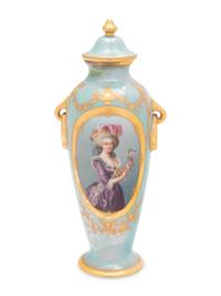 A Vienna Porcelain Covered Vase