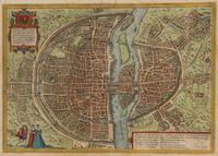 [Maps & Atlases] [Paris] Braun, Georg and Frans Hogenberg. Lutetia Vulgari Nomine Paris, Urbs Galliae Maxima