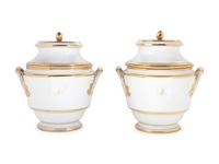 A Pair of Paris Porcelain Covered Fruit Coolers
