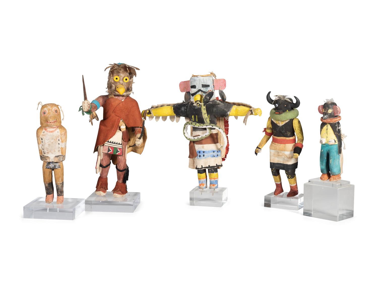 Collection of Hopi Katsina Dolls