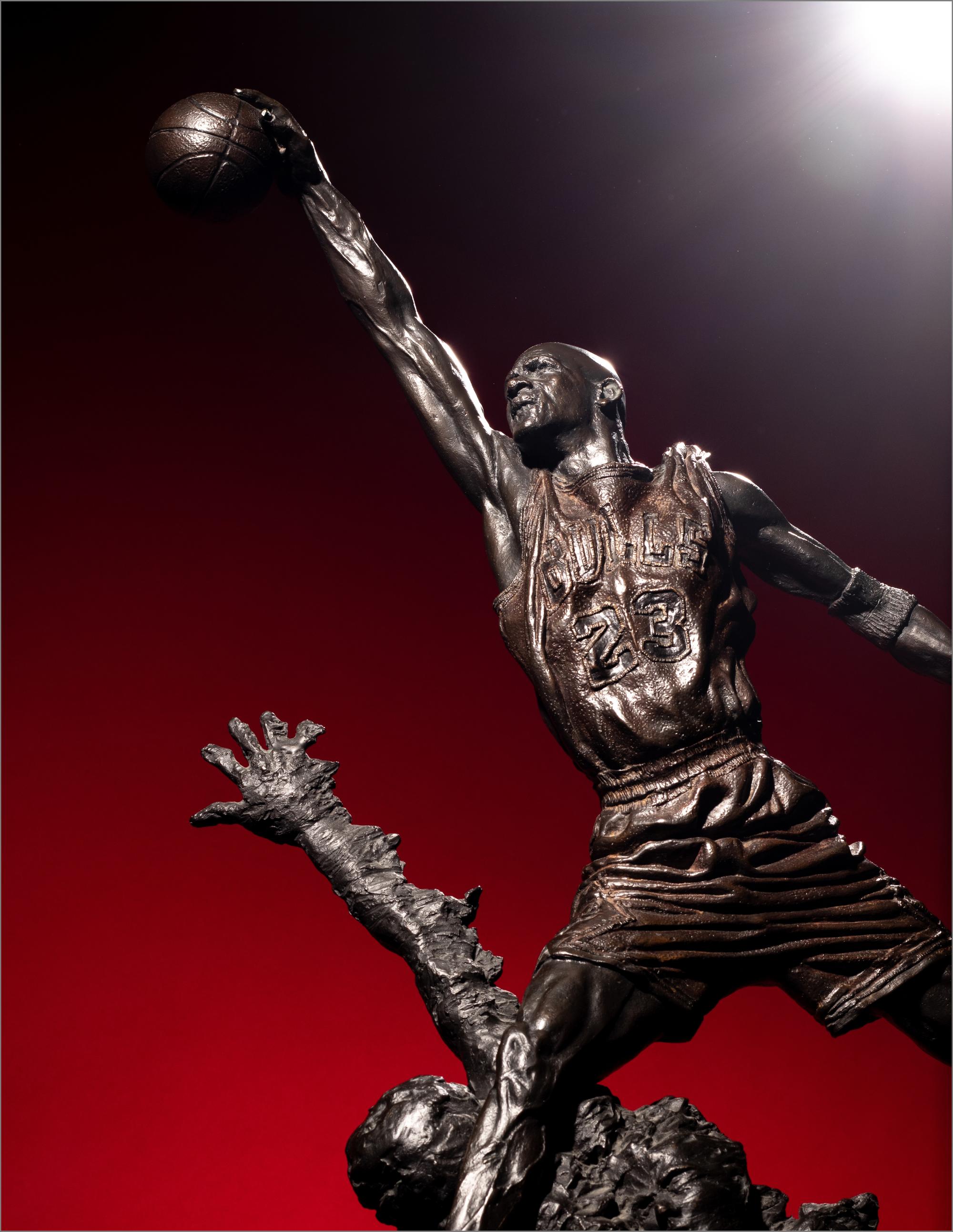 A 1994 Michael Jordan United Center Bronze Maquette, "The Spirit,"