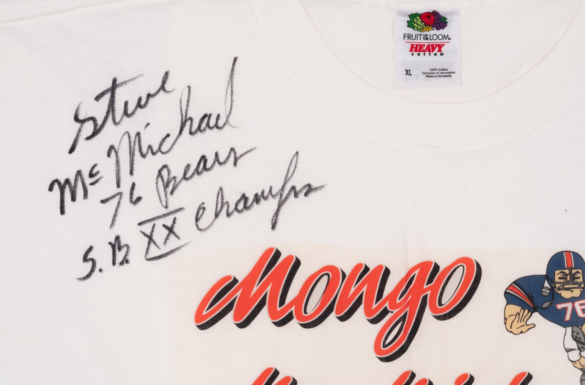 A Group Chicago Bears Hall of Famer Steve McMichael Signed and Inscribed Items Including One of Kind Piece from His Sports Bar