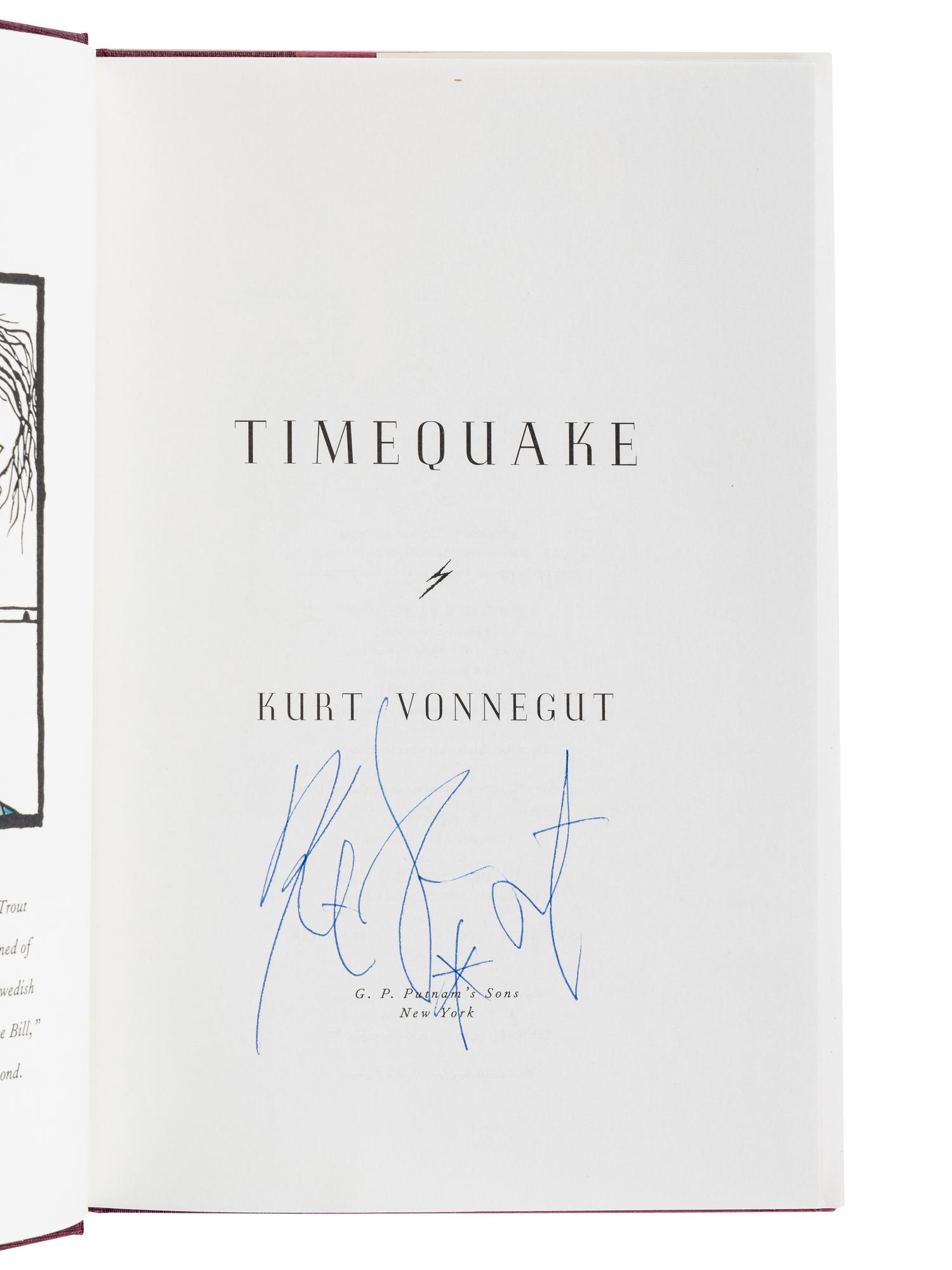 VONNEGUT, Kurt, Jr. (1922-2007). A group of 3 works by Vonnegut, MOST SIGNED, comprising: