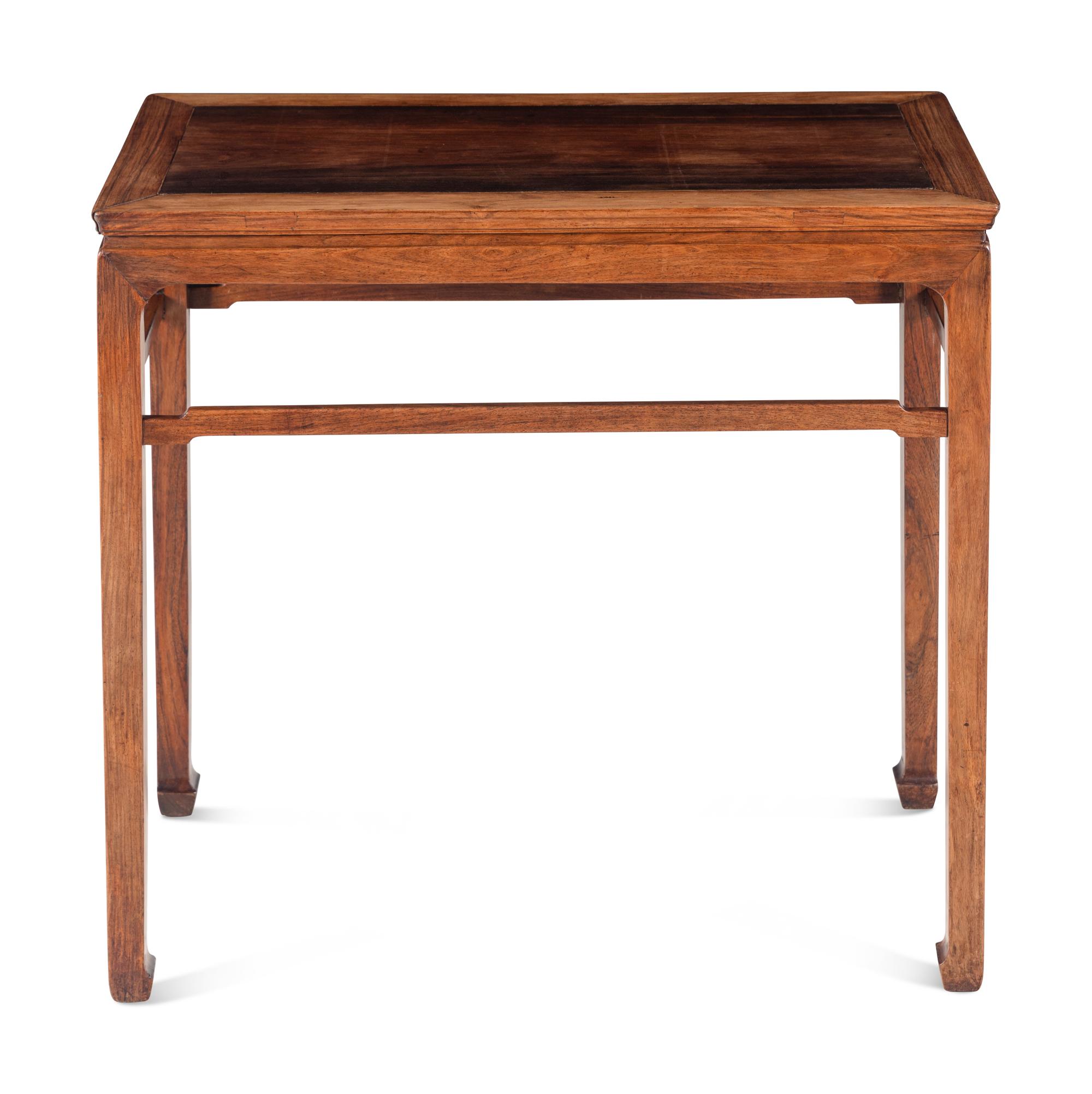 A Chinese Huanghuali Side Table, Tiaozhuo