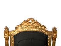 A Pair of Louis XVI Style Giltwood Side Chairs — 19TH CENTURY