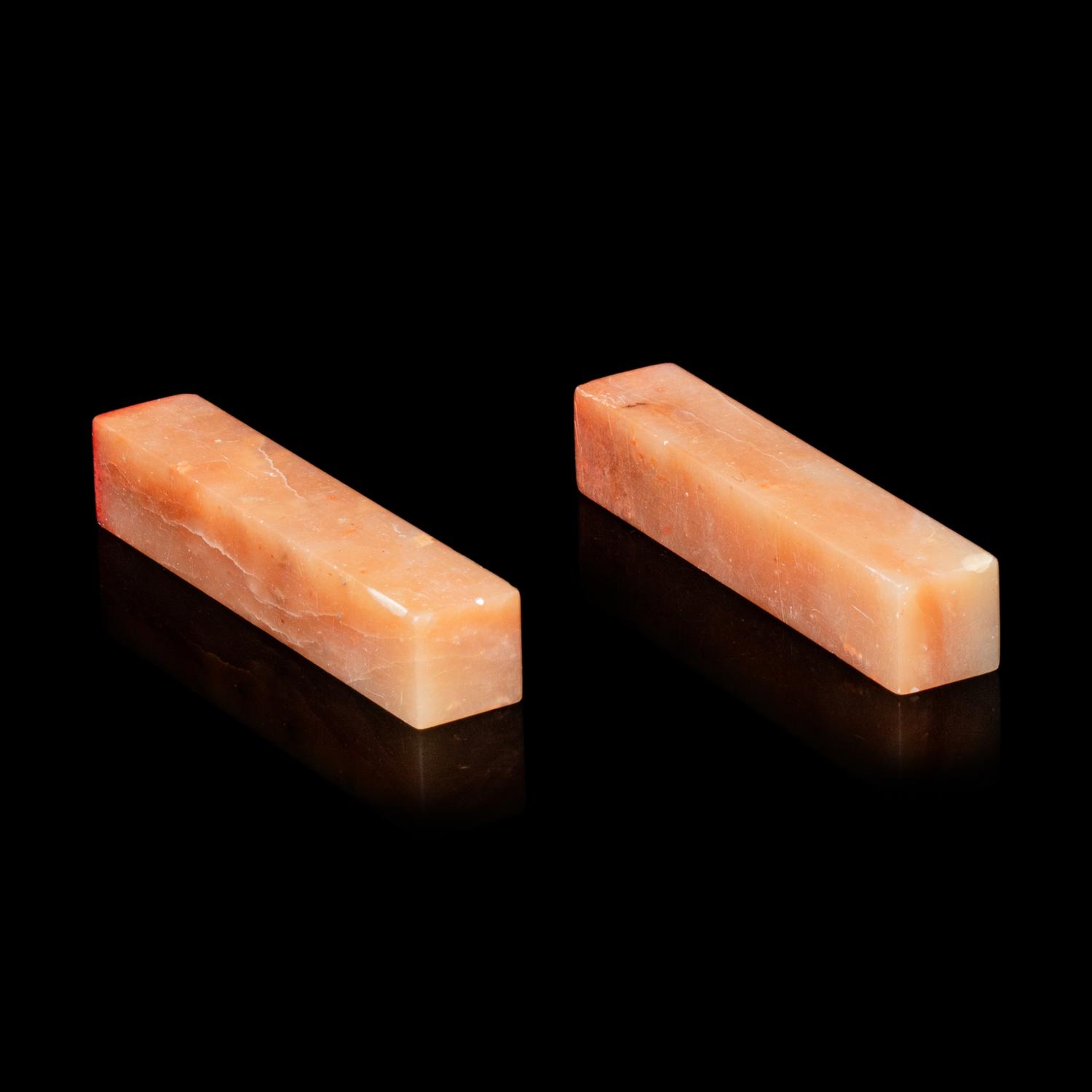 Two Chinese Soapstone Seals of Wang Xiwen (Wang Yiling, 1881-1955 ) 王錫文（王毅靈）閑章兩方