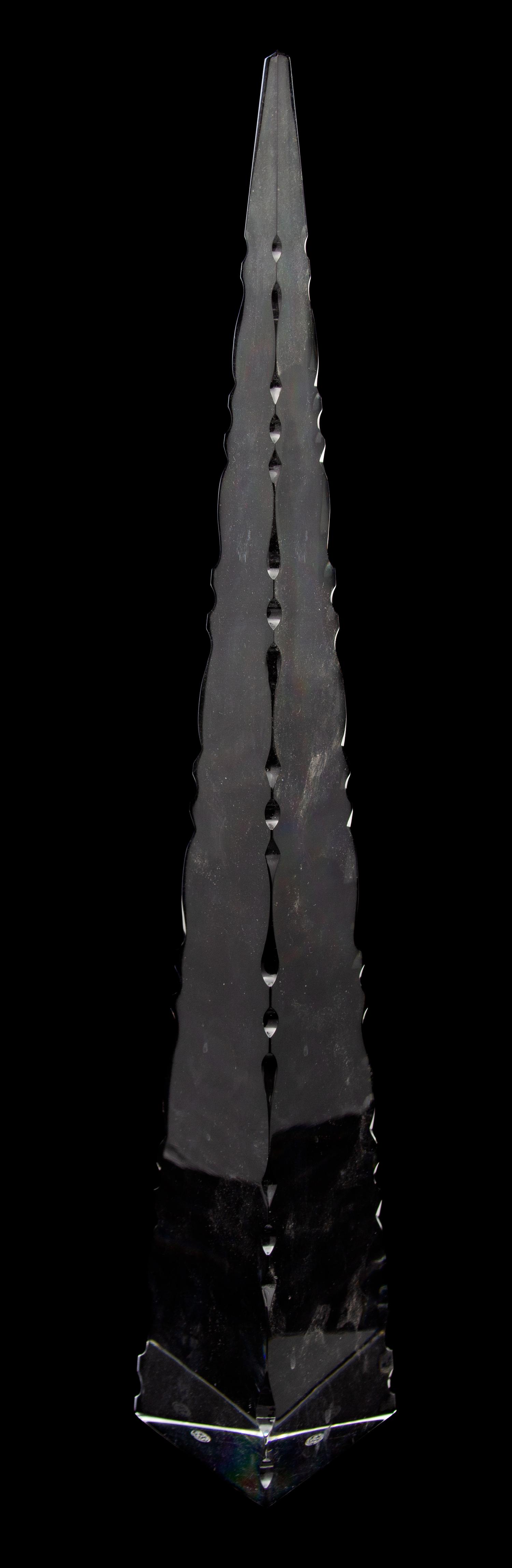 A Baccarat Crystal Obelisk Height 18 inches. — 20TH CENTURY