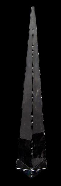 A Baccarat Crystal Obelisk Height 18 inches. — 20TH CENTURY