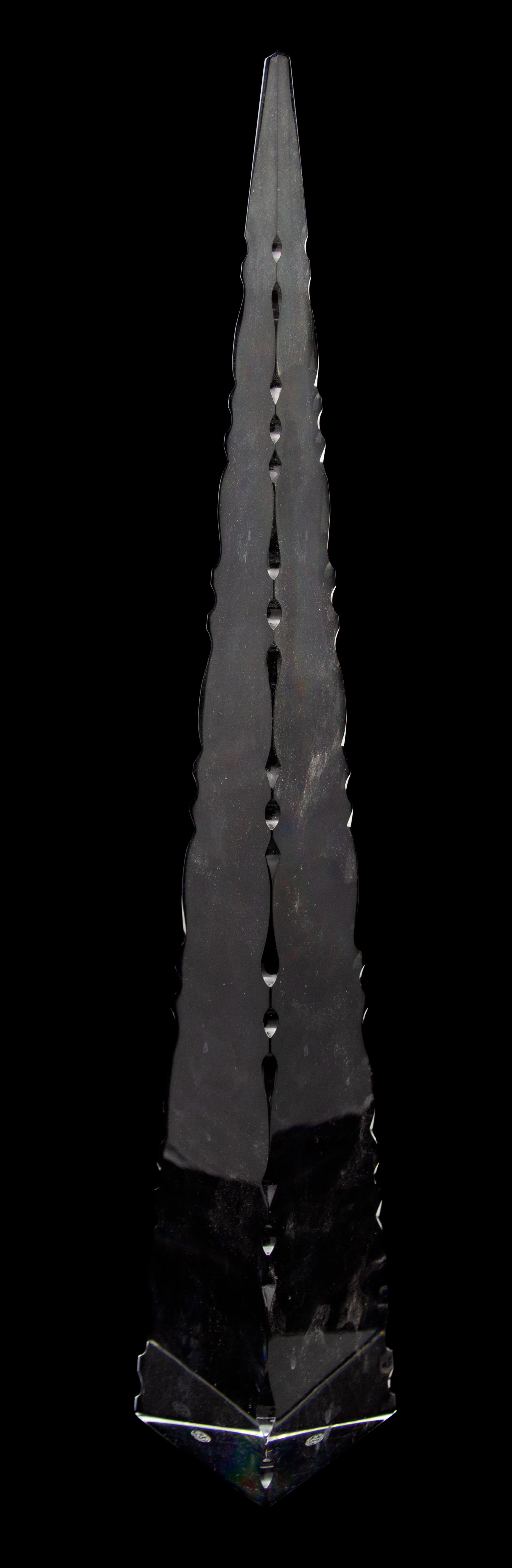 A Baccarat Crystal Obelisk Height 18 inches. — 20TH CENTURY
