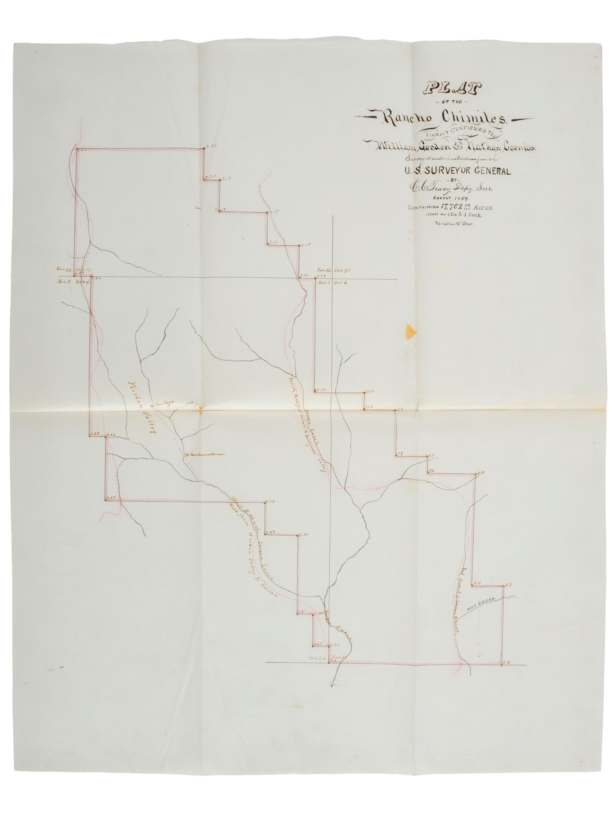 Western Americana Abstract of title for 626 acres in Napa County, a portion of the Chimiles Rancho. Napa, California: Napa County Abstract Company, 1914.