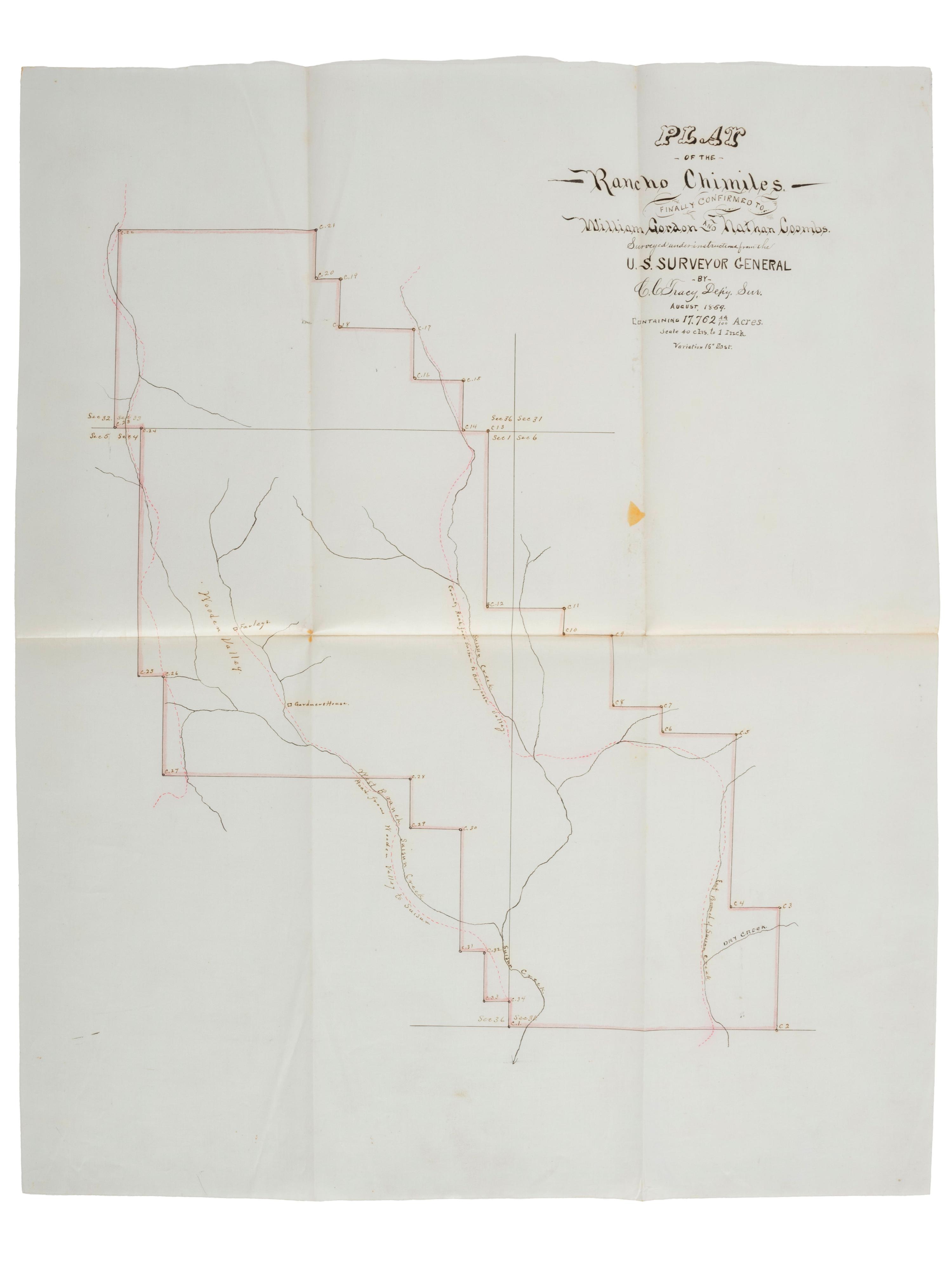 Western Americana Abstract of title for 626 acres in Napa County, a portion of the Chimiles Rancho. Napa, California: Napa County Abstract Company, 1914.
