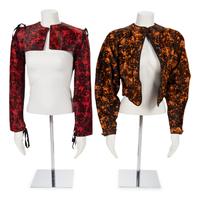 Two Geoffrey Beene Bolero Jackets, 1990s