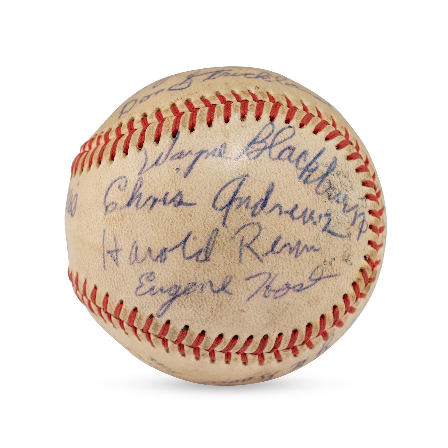 A 1952 Kingston Eagles Team Signed Autograph Baseball