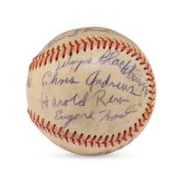 A 1952 Kingston Eagles Team Signed Autograph Baseball