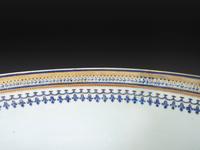 A Chinese Export Parcel Gilt and Grisaille Decorated Porcelain Punch Bowl