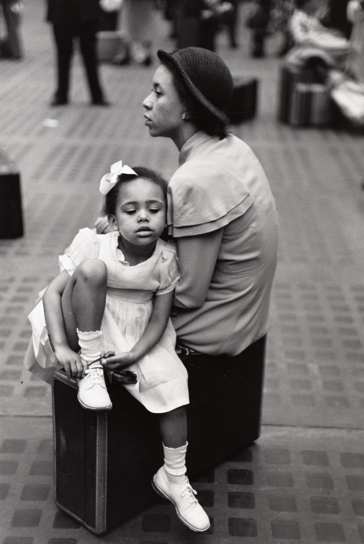 Ruth Orkin (1921-1985) Mother and Daughter, Penn Station, NYC, 1948