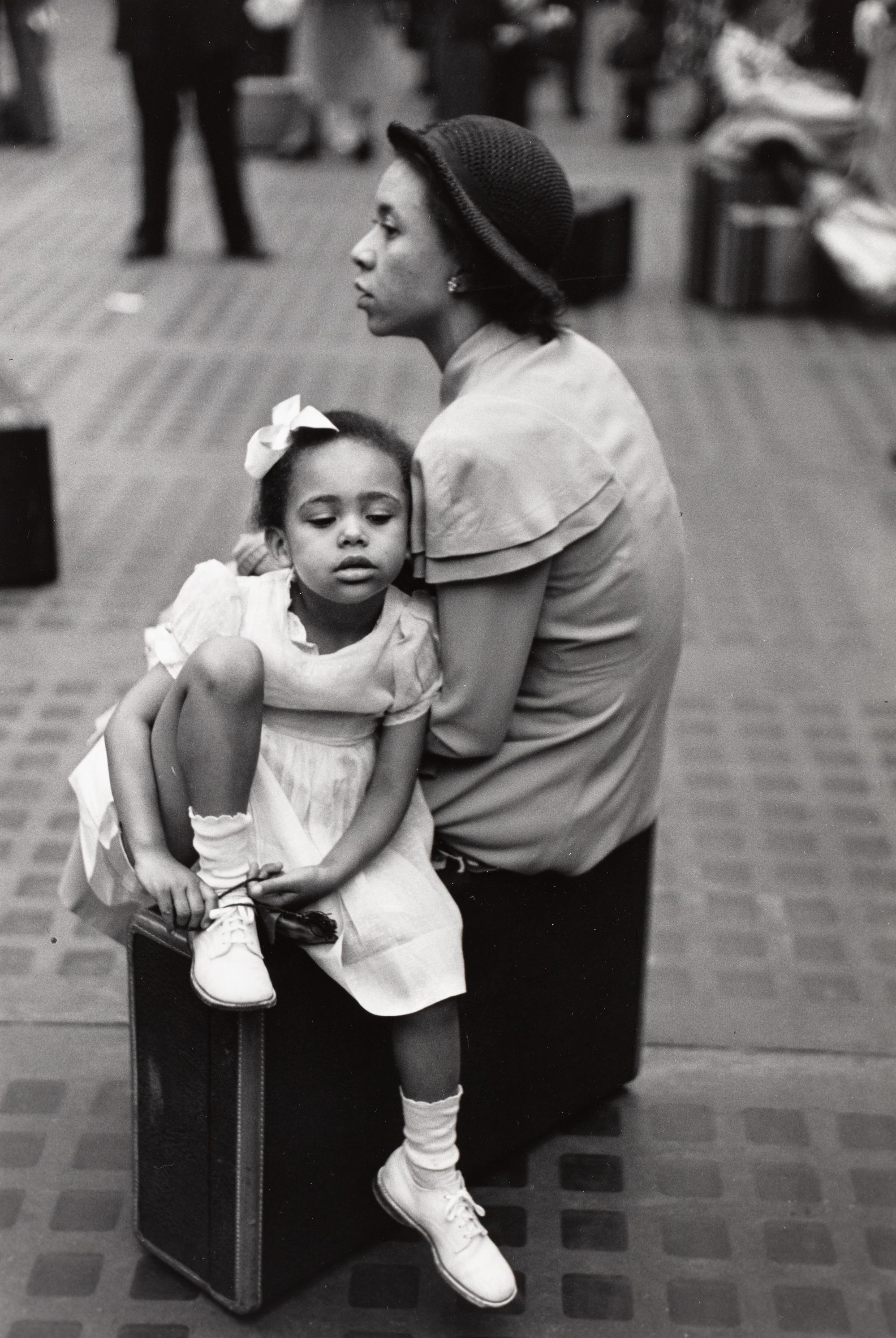 Ruth Orkin (1921-1985) Mother and Daughter, Penn Station, NYC, 1948