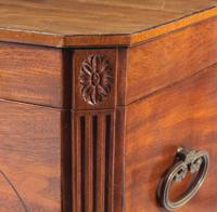 A George III Ebony-Strung Mahogany Cellarette