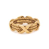 TIFFANY & CO., SCHLUMBERGER, YELLOW GOLD 'X' RING