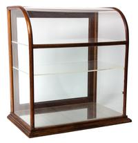 A Wood Framed Glass Display Case Height 23 3/4 x width 21 x depth 14 1/2 inches. — Alex H Ravell & Company, Chicago