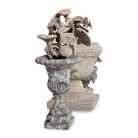 A Neoclassical Style Cast Stone Urn