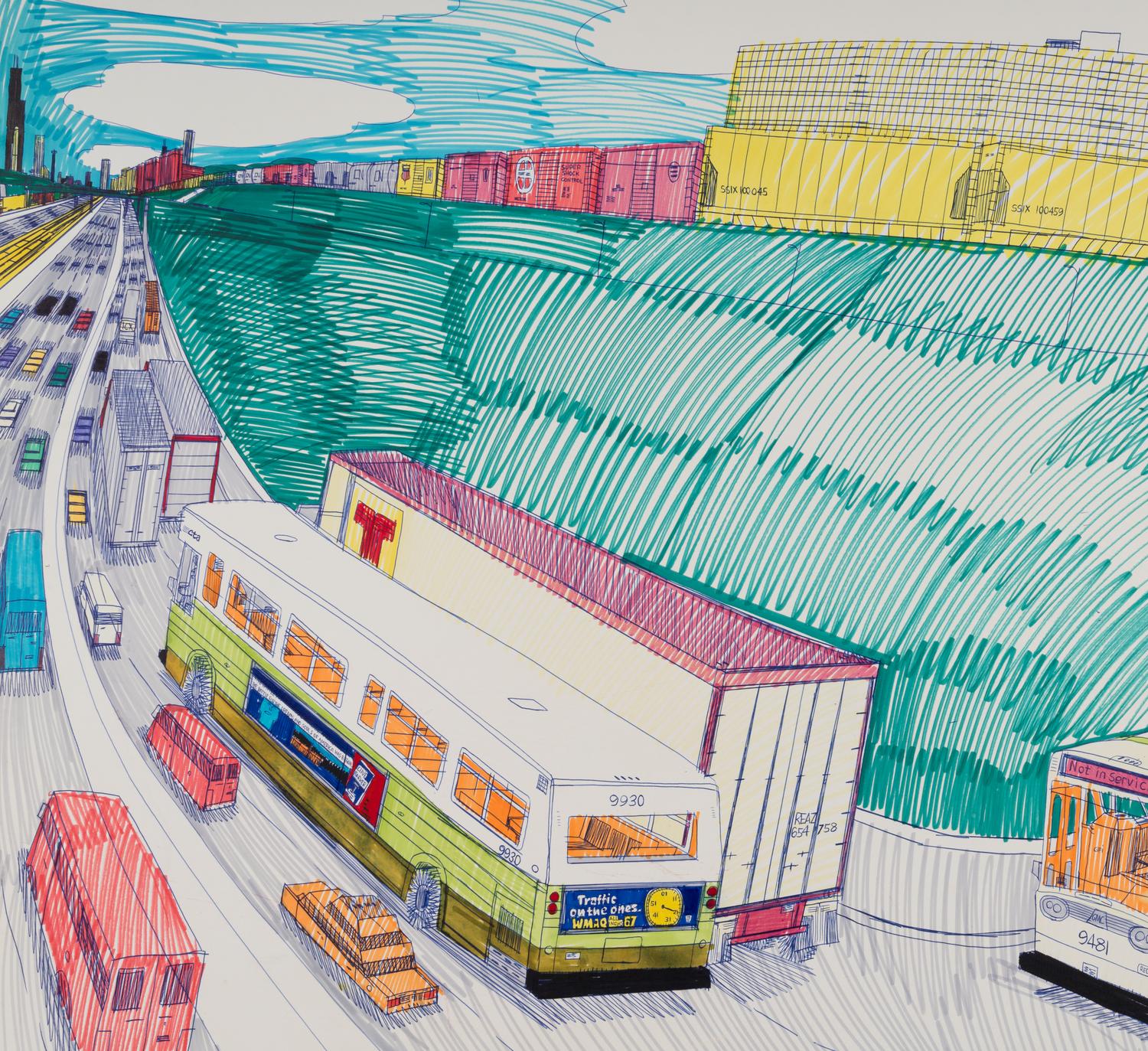 The Dan Ryan Expressway, 43rd St., 1991