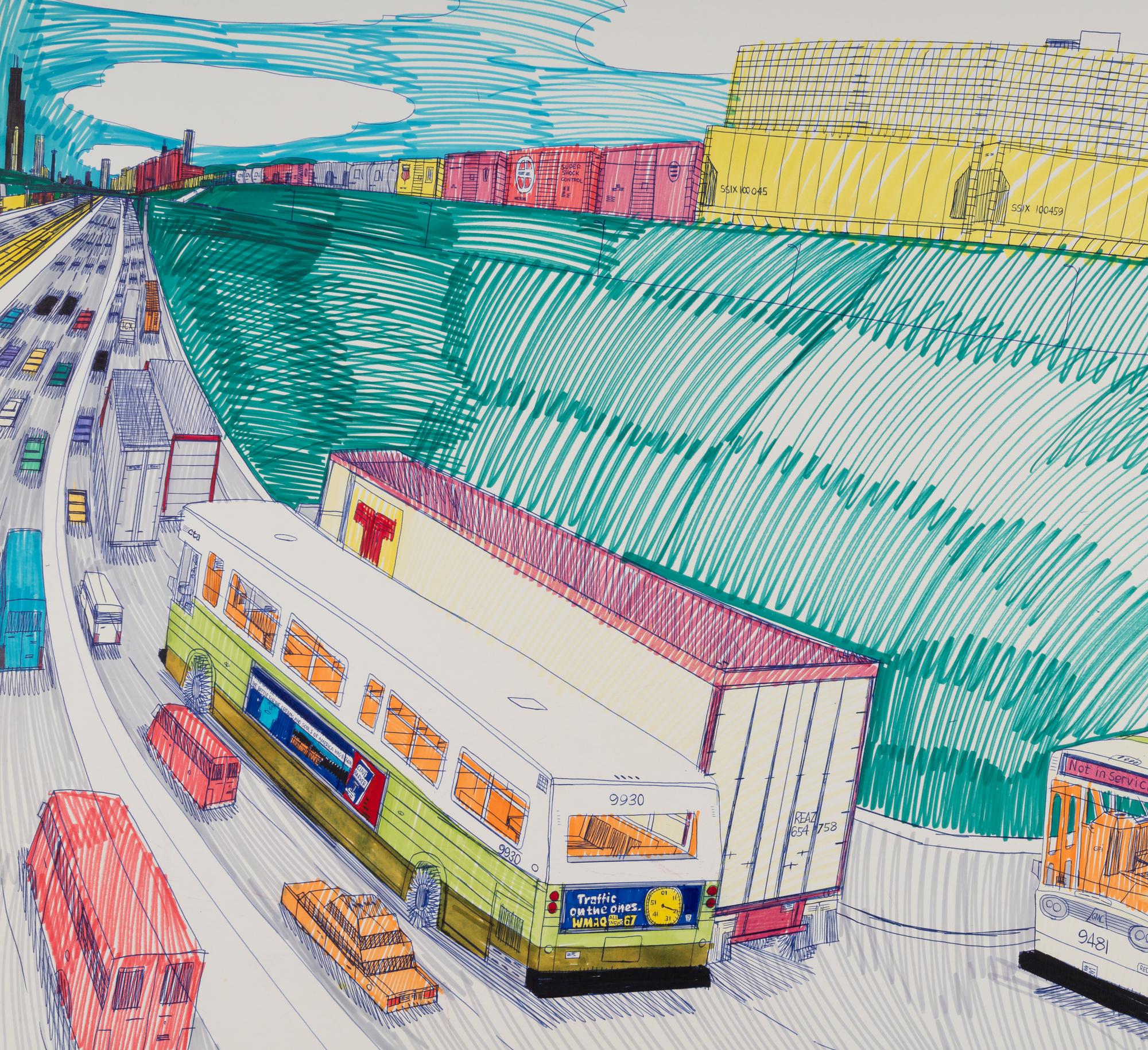 The Dan Ryan Expressway, 43rd St., 1991