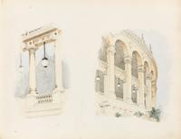 [ARCHITECTURE]. MATZ, Otto (1830-1919). Sketchbook, ca 1880-1885.