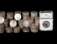 A Large Collection of Pre-1965 50c Coins