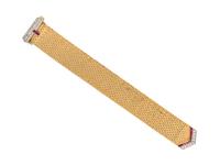 CARTIER, RETRO, YELLOW GOLD, DIAMOND AND RUBY BUCKLE BRACELET