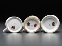 Three Delivery Porcelain Occupational Shaving Mugs
