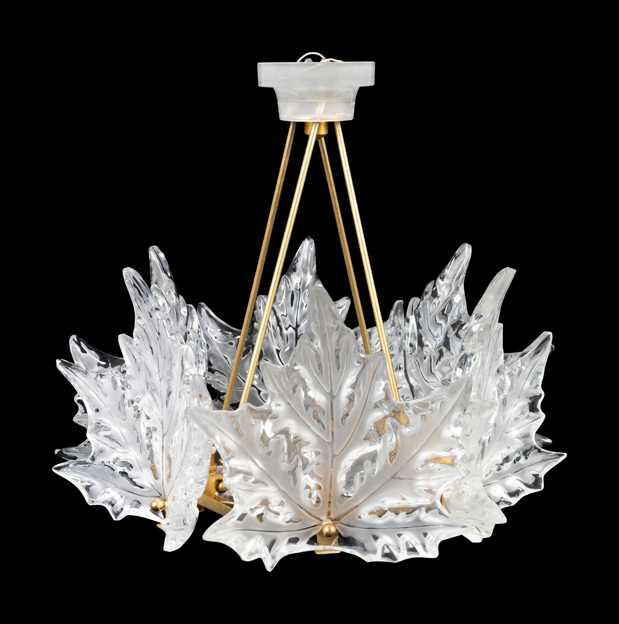 A Lalique Champs-Elysees Chandelier — 20TH CENTURY
