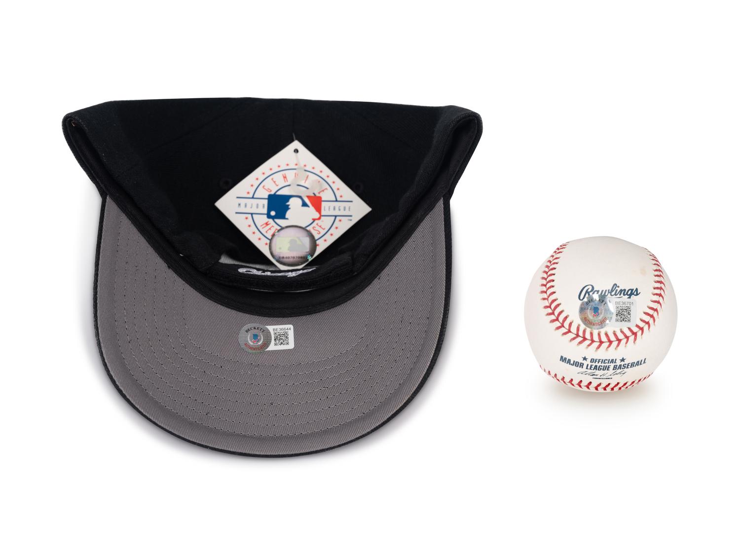 A Bo Jackson Signed Autograph Baseball and Chicago White Sox Hat (Beckett Authentication Services BAS Certified),