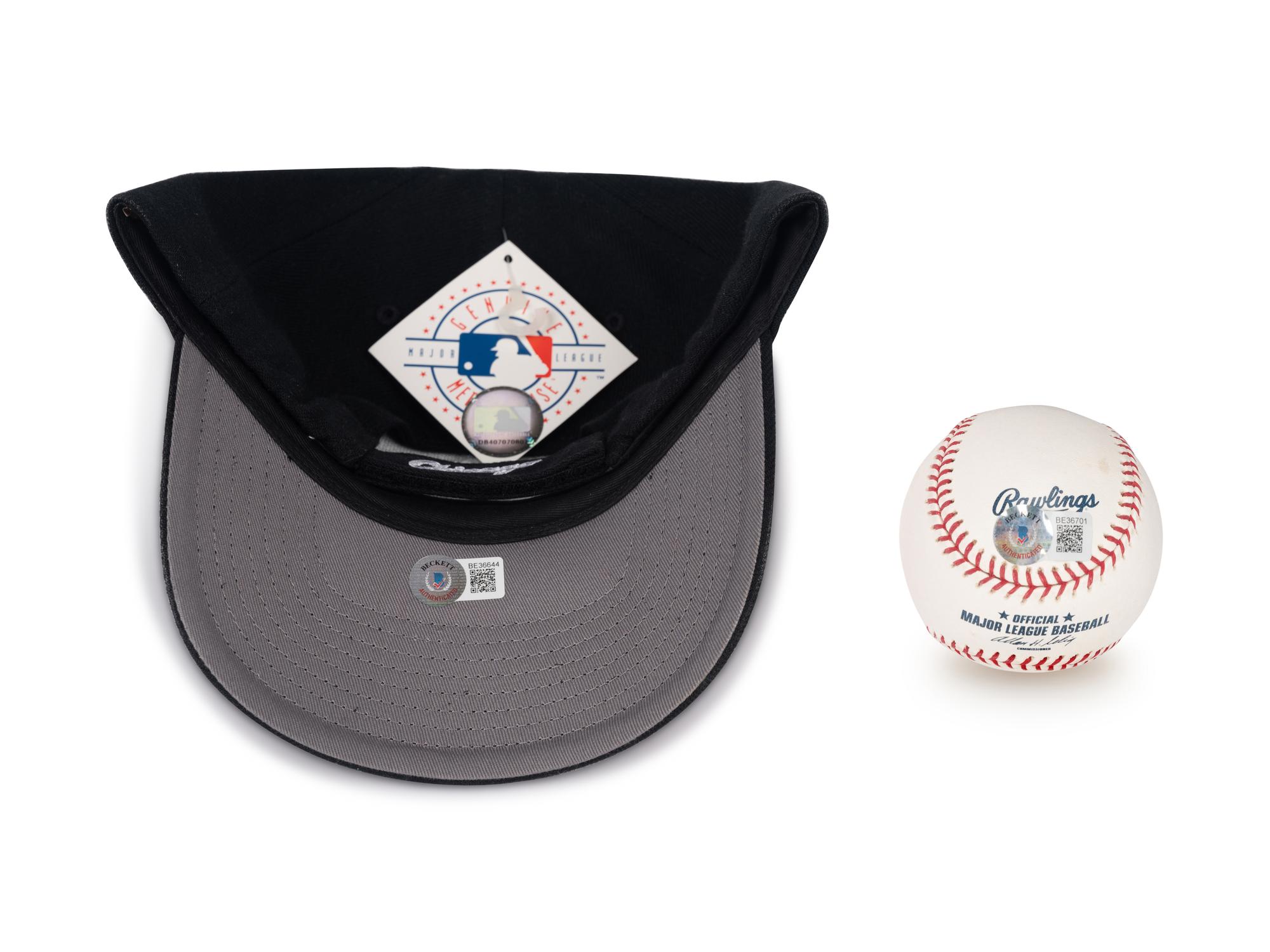 A Bo Jackson Signed Autograph Baseball and Chicago White Sox Hat (Beckett Authentication Services BAS Certified),