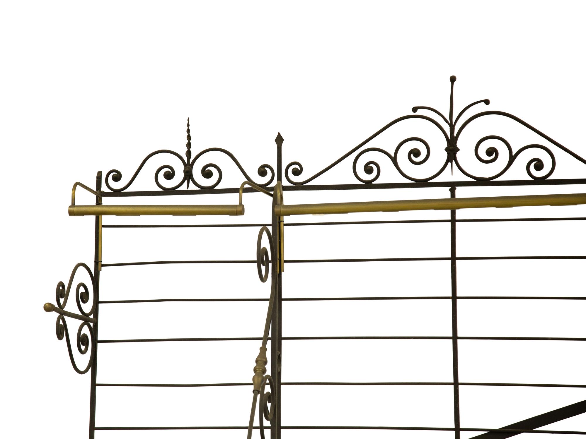 A French Monumental Iron and Brass Bakers Rack — 19th/20th Century