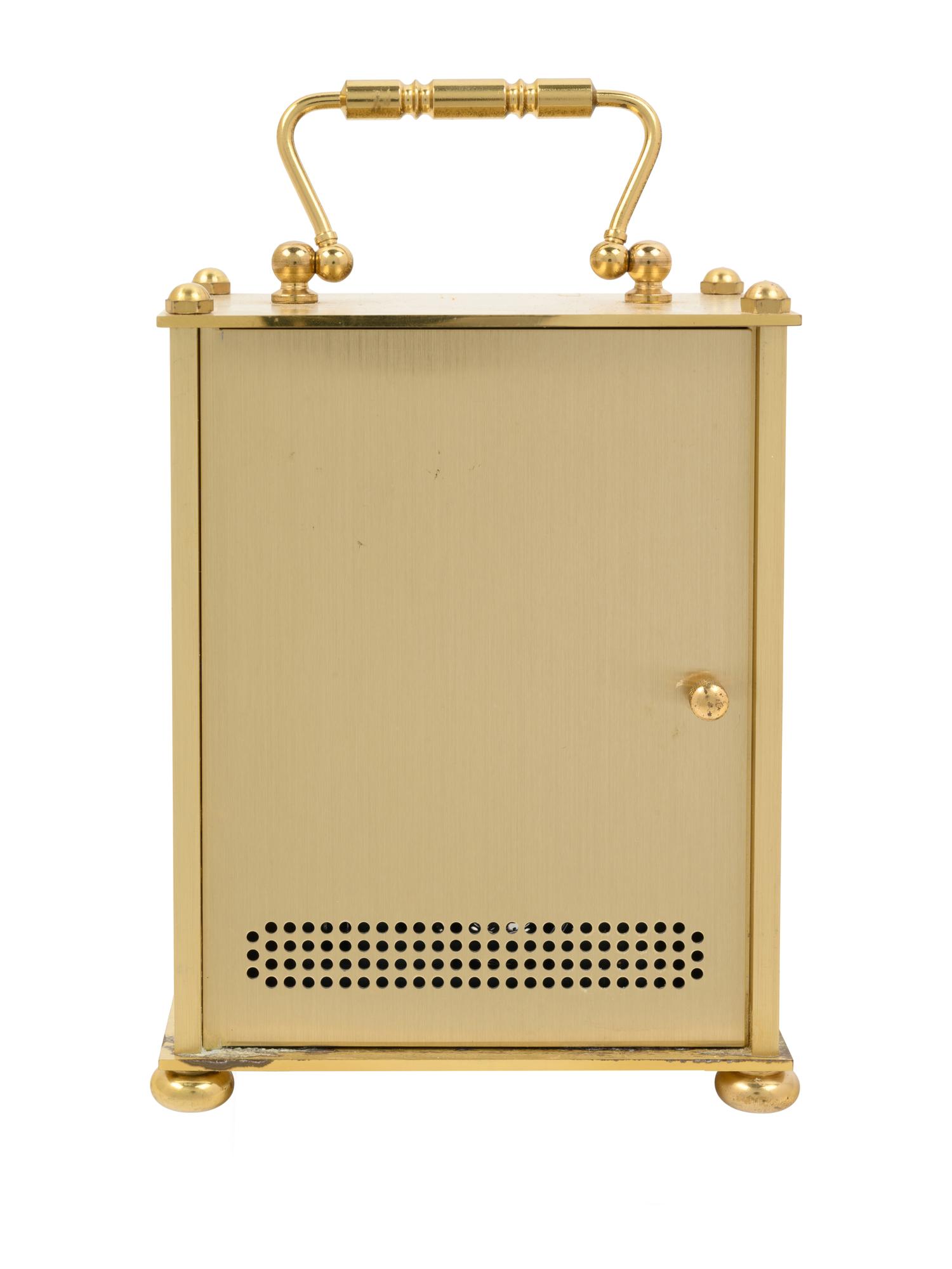A Belvedere Brass Carriage Clock
