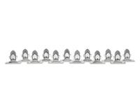 A Set of Twelve Gundorph Albertus Georg Jensen Silver Cactus Pattern Place Card Holders